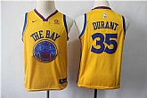 Youth Warriors 35 Kevin Durant Gold City Edition Nike Swingman Jersey,baseball caps,new era cap wholesale,wholesale hats